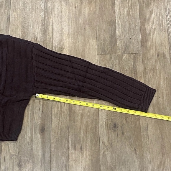 Abound-Long Sleeve Ribbed Cropped Cardigan-Women’s Size: 1X-Color: Brown-NEW!! - Picture 13 of 14